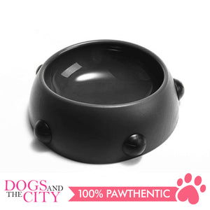 DGZ Beveled Round Bowl With Short Rivet 16x5cm 160ml for Dog and Cat