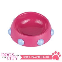 Load image into Gallery viewer, DGZ Beveled Round Bowl With Short Rivet 16x5cm 160ml for Dog and Cat