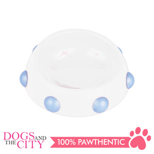 DGZ Beveled Round Bowl With Short Rivet 16x5cm 160ml for Dog and Cat