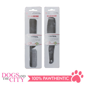 DGZ Stainless Steel Pet Comb With Handle for Dog and Cat 21x3cm