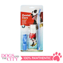 Load image into Gallery viewer, DGZ Pet Dog Dental Care 4in1 Set Toothpaste Beef Flavor 95g with 2 Finger Toothbrush and 1 Long Toothbrush