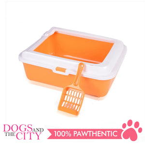 DGZ SO2A Cat Litter Pan with Cat Scooper 43x33x15cm