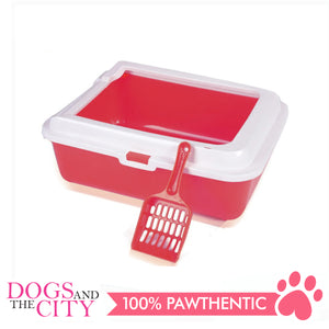 DGZ SO2A Cat Litter Pan with Cat Scooper 43x33x15cm