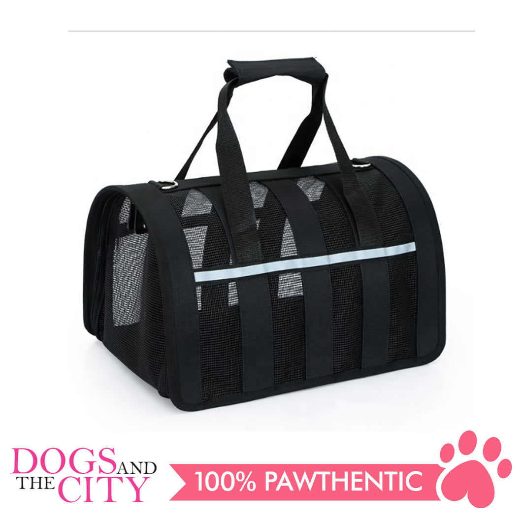 DGZ Pet Folding Net Portable Travel Carrier Small for Dog Cat Small Pets 34x24x20cm