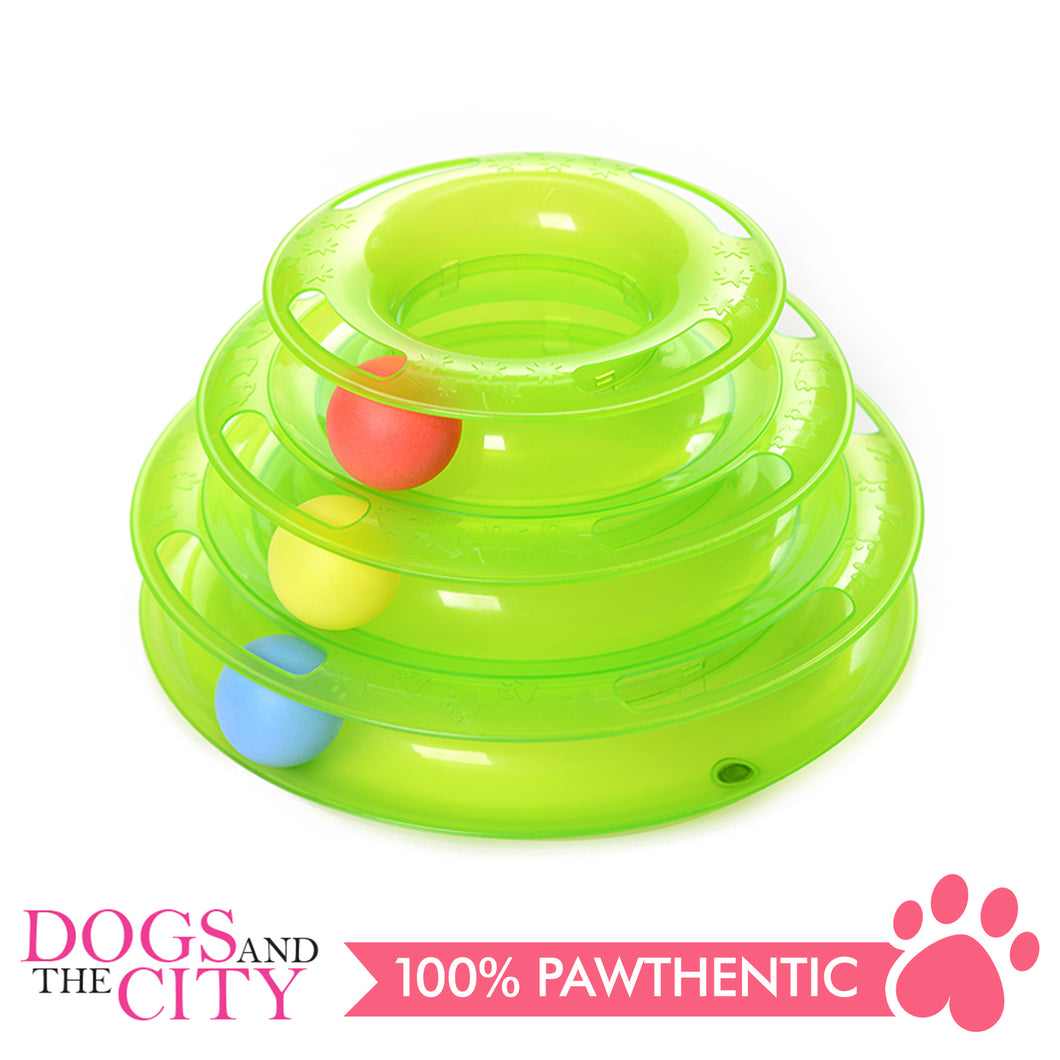 DGZ Three-layer Puzzle Cat Play Plate 25cm