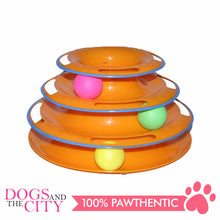 Load image into Gallery viewer, DGZ Painted Three-layer Puzzle Cat Play Plate Interactive Cat Toy 25cm