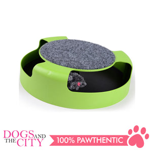 DGZ Green Cat Play Turntable Scratch Pad Cat Toy 25cm