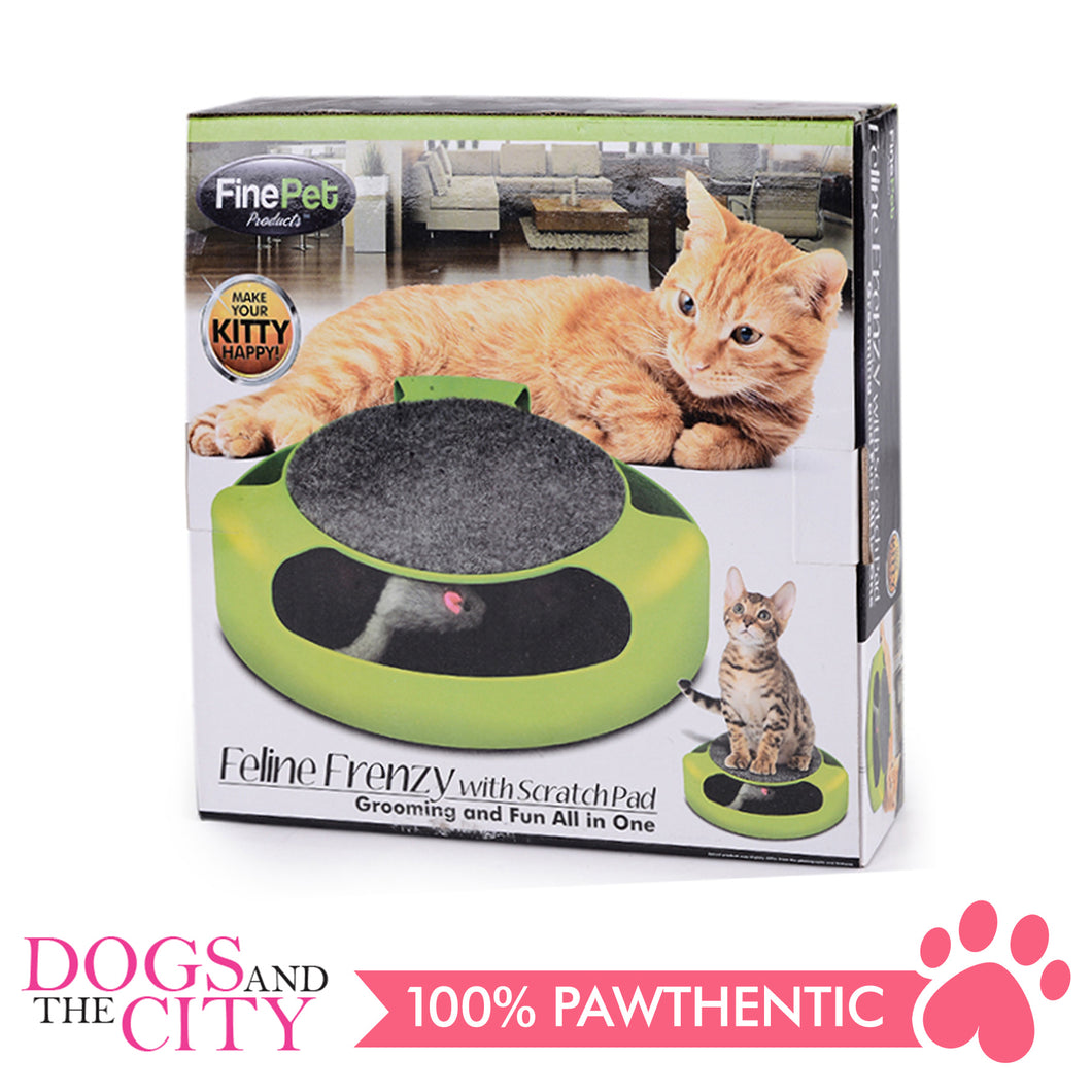 DGZ Green Cat Play Turntable Scratch Pad Cat Toy 25cm