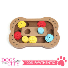 Load image into Gallery viewer, DGZ WO-132 Bone Shaped Wood Dog Educational Pet Toy 29x19cm