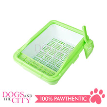 Load image into Gallery viewer, DGZ Double Cat Litter Box with With Sifting Litter Box Net bottom Cover and Shovel 51x40x18cm