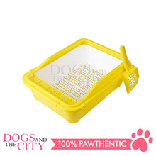 Load image into Gallery viewer, DGZ Double Cat Litter Box with With Sifting Litter Box Net bottom Cover and Shovel 51x40x18cm