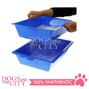 DGZ No Scoop Three-piece Cat Litter Tray 43x33x11cm