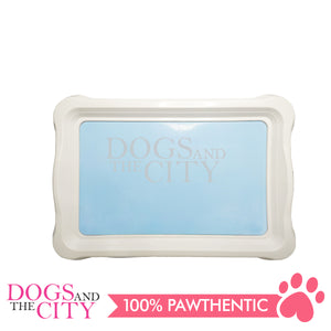 DGZ Pet Potty Train Pan Portable Indoor Outdoor Potty Holder MEDIUM for Dog and Puppy 50x40cm