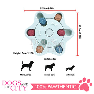 DGZ WO-230 Star Shaped Dog Cat Treat Intelligent Puzzle Toy Feeder 25x25x3cm