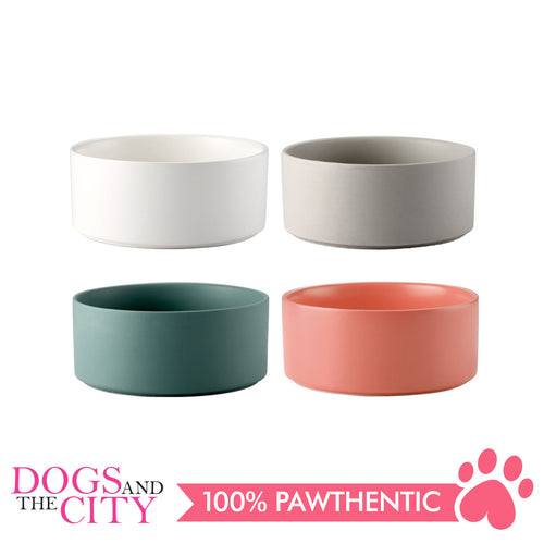 DGZ Nordic Ceramic Pet Bowl Medium 650ml 15.5x7cm for Dog and Cat