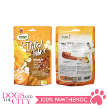 Load image into Gallery viewer, DENTALIGHT 10080 2.7&quot; Small Vital Fiber Brush×8pcs 80g Banana, Mountain Yam, Pumpkin Dog Treats