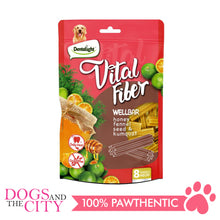 Load image into Gallery viewer, DENTALIGHT 10127 3&quot; Small Vital Fiber Wellbar×8pcs 80g Honey, Fennel Seed, Kumquat Dog Treats