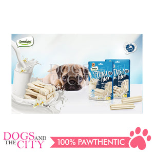 DENTALIGHT 10783 2.7" Vital Fiber Brush for PUPPY 8pcs/pack 80g with Goat's Milk, Vanilla Flavor