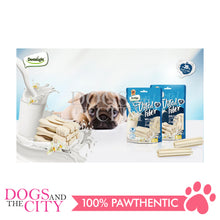 Load image into Gallery viewer, DENTALIGHT 10776 3&quot; Vital Fiber Wellbar Sticks for PUPPY 12pcs/pack 80g with Goat&#39;s Milk, Vanilla Flavor Dog Treats