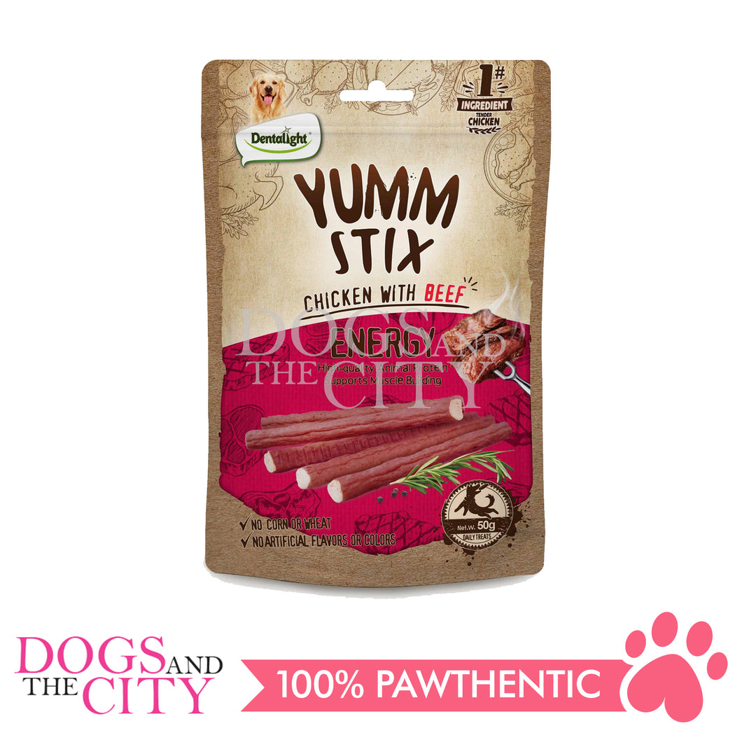 Dentalight Yumm Stix Cheweable Dog Treats 50g