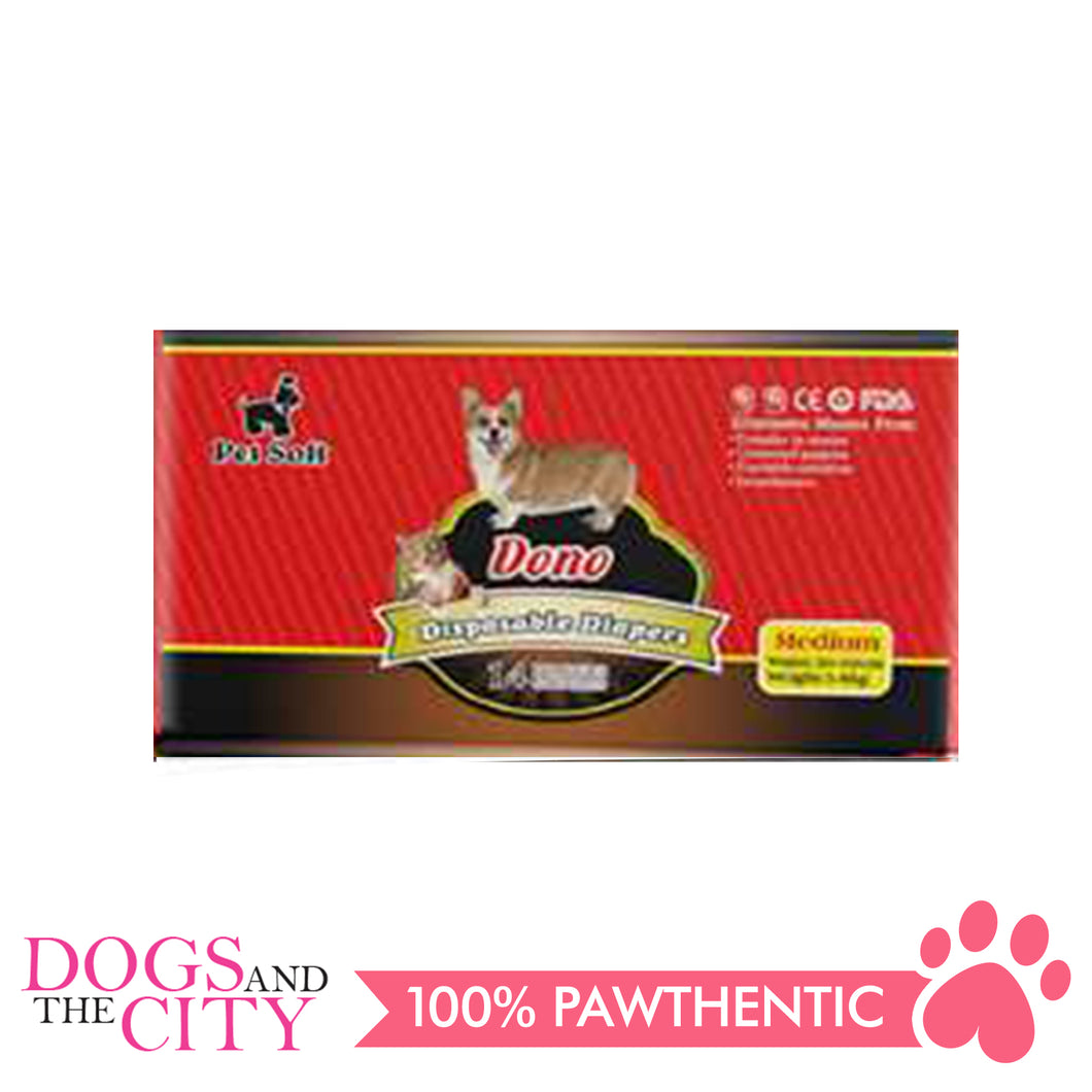 Dono Disposable Diaper Medium (14 pieces per pack) - Dogs And The City Online