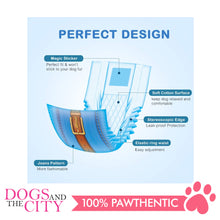 Load image into Gallery viewer, Dono Disposable Dog Diapers Male-Denim Style MEDIUM (18PCS) - Dogs And The City Online