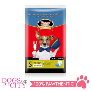 Dono Disposable Dog Diapers Male-Denim Style SMALL (22PCS) - Dogs And The City Online