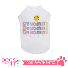 Load image into Gallery viewer, Doggie Star Dynamite White T-Shirts