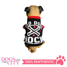 Load image into Gallery viewer, Doggiestar Bad Dogs Rock Black T-Shirt for Dogs - All Goodies for Your Pet