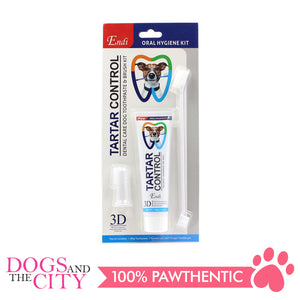 ENDI E073 Tartar Control Dental Care Dog Enzymatic 100g Toothpaste and Toothbrush Oral Hygiene Kit