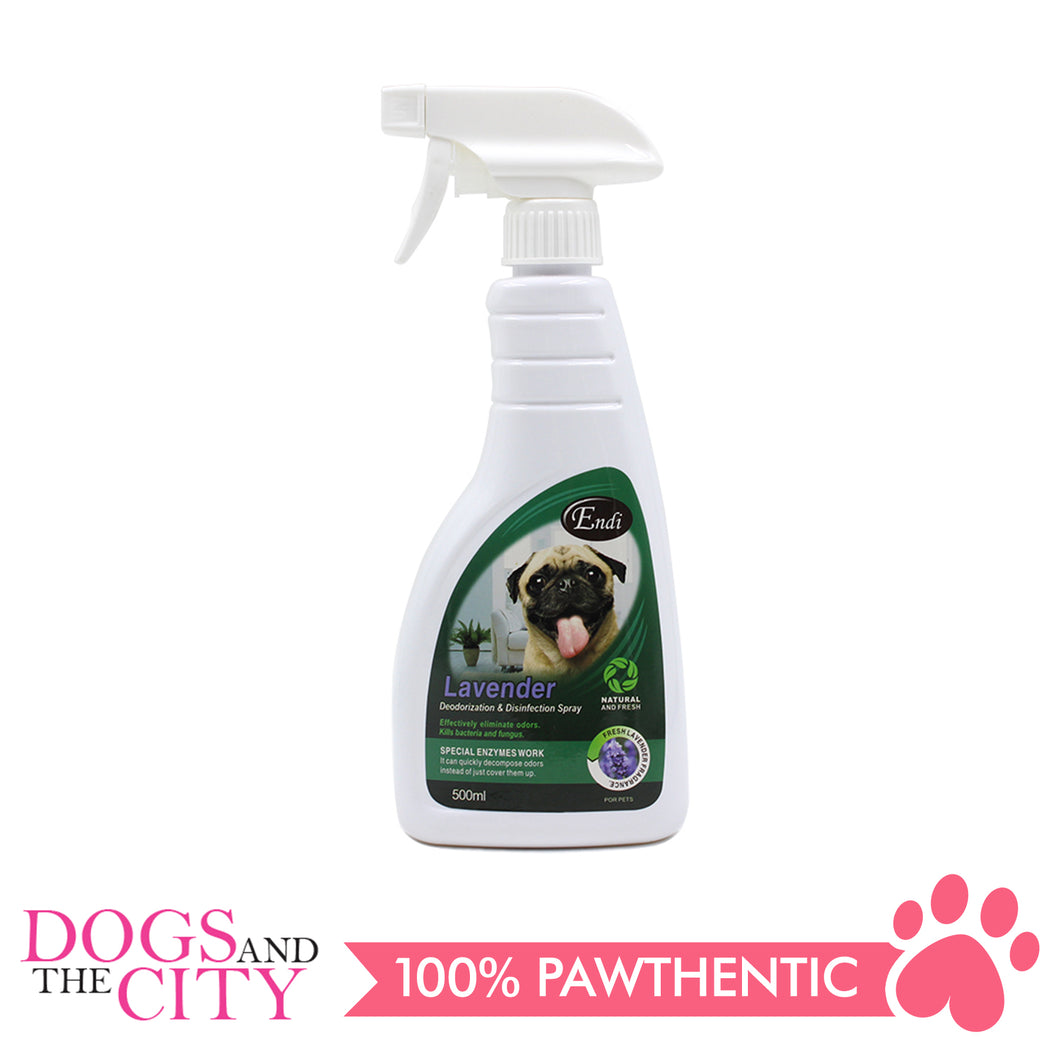 Endi ES084 Lavender Fragrance Pet Deodorizer Spray for Dog and Cat 500ml