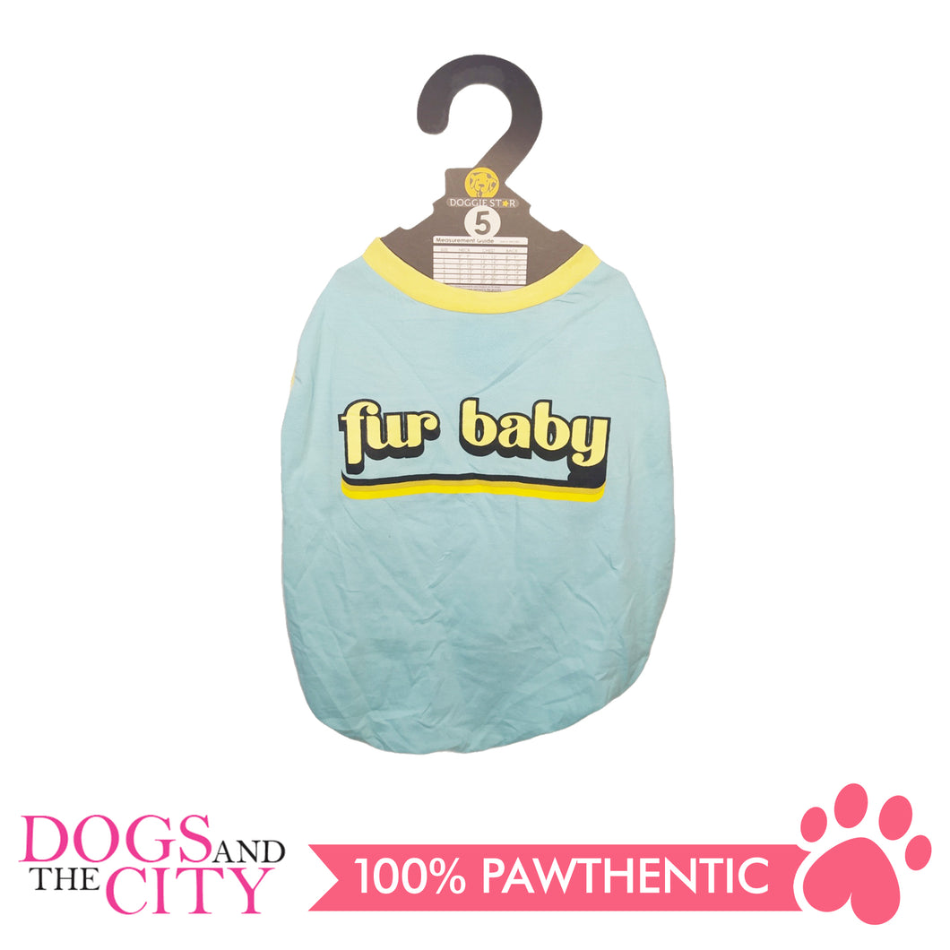 DOGGIESTAR Pet T-shirt Fur Baby Pastel Blue Dog Clothes