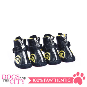 Jml Leather with Fur and Rubber Sole Dog Shoes Size 3 - All Goodies for Your Pet