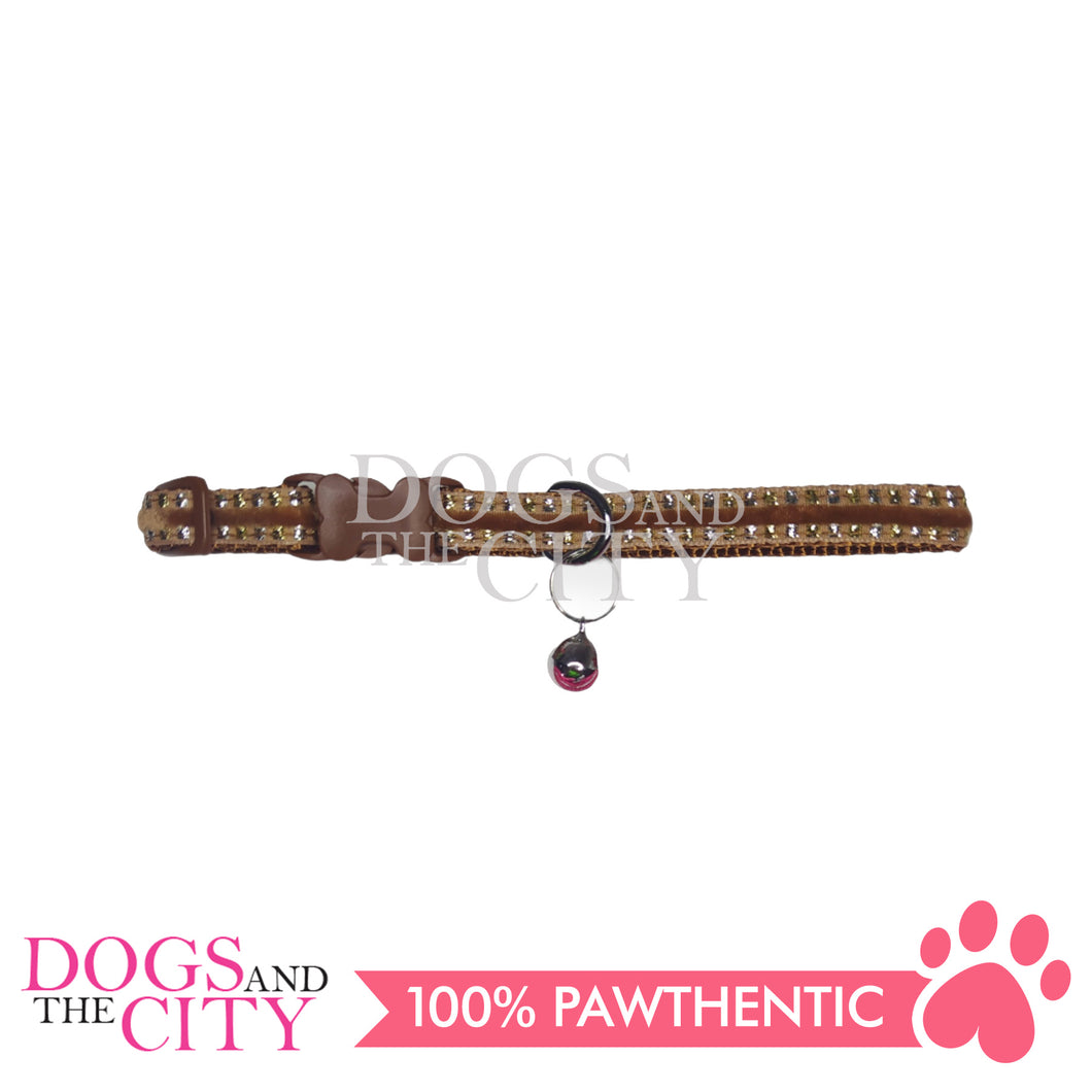 JX JCC1100 1.0Cm Adjustable Pet Collar With Bell 20-30cm