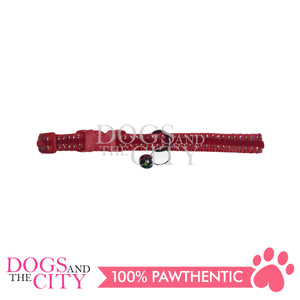 JX JCC1100 1.0Cm Adjustable Pet Collar With Bell 20-30cm