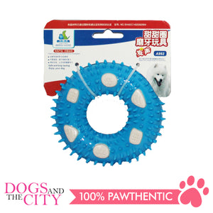 JX A992 Donut Molar Pet Toy 9x9x3cm for Dog