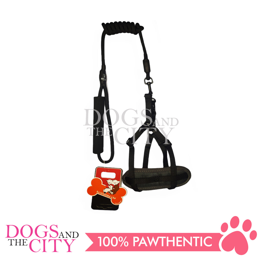 JX HJLH2001 1.0cm Pet Adjustable Harness with 0.6cm Round Leash Control for Small Dog and Cat