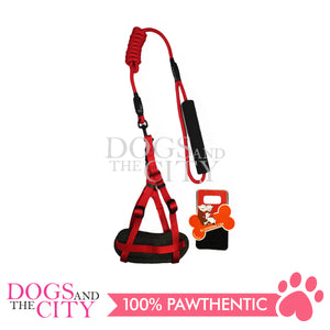 JX HJLH2001 1.0cm Pet Adjustable Harness with 0.6cm Round Leash Control for Small Dog and Cat