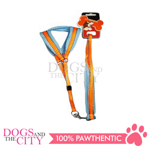 JX JIA1187 1.0cm Breathable Soft Padded Adjustable Pet Harness And Leash Control for Small Dog and Cat