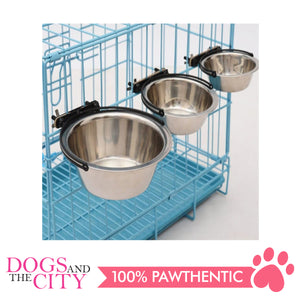 JX Stainless Steel Hanging Pet Bowls for Dogs and Cats 11cm/13cm/17cm/22cm