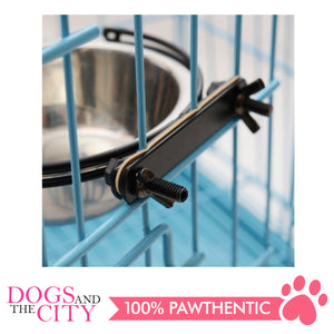 JX Stainless Steel Hanging Pet Bowls for Dogs and Cats 11cm/13cm/17cm/22cm