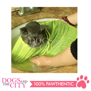 JX Cat Grooming Bag Mesh Pet No Scratching Biting Restraint Bath Bags For Bathing Nail Trimming Injecting Examing