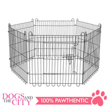 Load image into Gallery viewer, JX 6 Panels Pet Play Pen 70x70cm Black for Dog and Cat