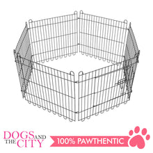 Load image into Gallery viewer, JX 6 Panels Pet Play Pen 70x70cm Black for Dog and Cat