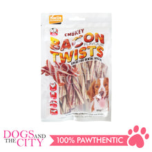 Load image into Gallery viewer, KARLIE FLAMIINGO Smoky Bacon Strips Twists Dental Dogs Treats 95g