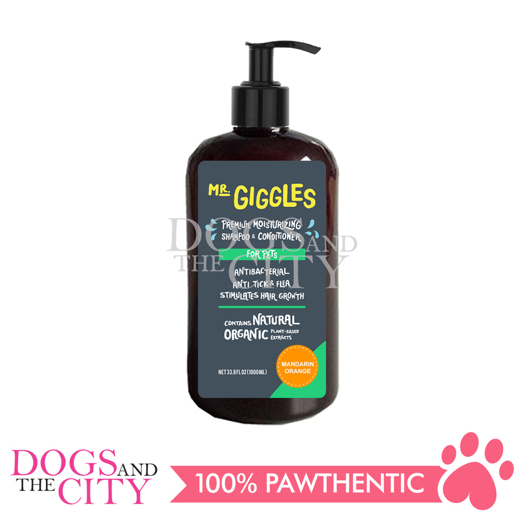 Mr. Giggles Shampoo & Conditioner Mandarin Orange 1000 ml for Dogs and Cats