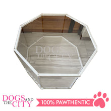 Load image into Gallery viewer, M-BABY Patented Transparent Modern ACRYLIC Pet Playpen Portable Model 45cm high 8 Panels for Dog and Cat - Dogs And The City Online