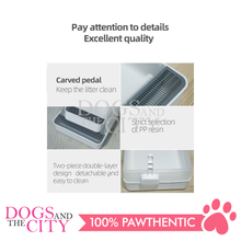 Load image into Gallery viewer, MRCT Cat Litter Box Open Space White Small 40*26*14cm - Dogs And The City Online