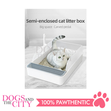 Load image into Gallery viewer, MRCT Cat Litter Box Open Space White Small 40*26*14cm - Dogs And The City Online