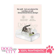 Load image into Gallery viewer, MRCT Cat Litter Box Open Space White Small 40*26*14cm - Dogs And The City Online
